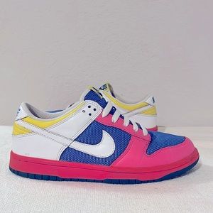 NIKE Dunk Low vintage pink light lava light blueberry sneakers size W 8‎
